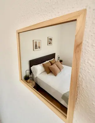 Cama o camas de una habitación en Tu Refugio en Zaragoza - Vive Zaragoza IX