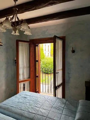 Cama o camas de una habitación en El Pueyo de Jaca