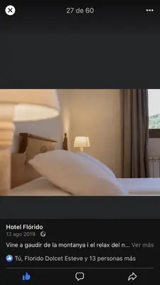 Cama o camas de una habitación en Hotel Florido
