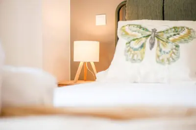 Cama o camas de una habitación en Atico Ordesa Barbacoa Terraza WiFi 4 Pax Ascensor