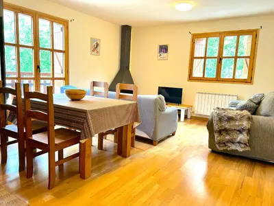 Zona de estar de Apartament de muntanya i lluminós by RURAL D'ÀNEU
