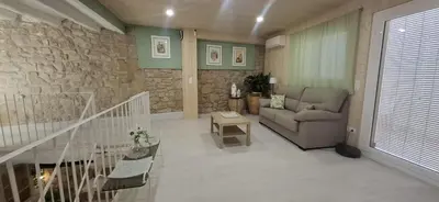 Zona de estar de Cal Ton de la Rosa de Castelldans