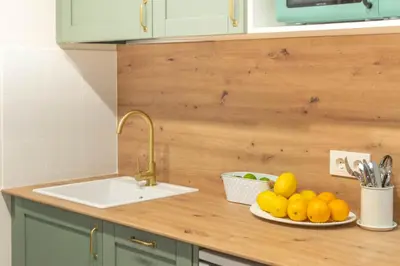 Una cocina o zona de cocina en Acogedores apartamentos a 10 minutos de Pamplona