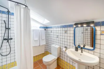 Un baño de Acogedores apartamentos a 10 minutos de Pamplona
