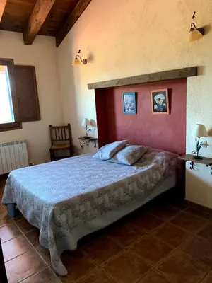 Cama o camas de una habitación en Masia de la Serra de la Cogulla