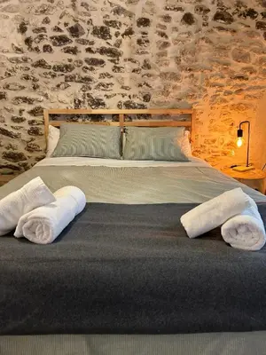 Cama o camas de una habitación en Casa Rural Escambro