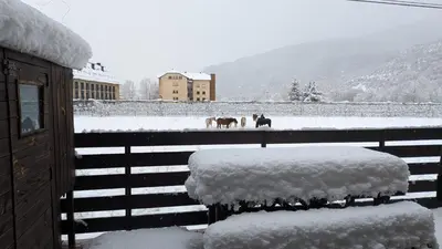 Apartament amb terrassa a Esterri by RURAL D'ÀNEU en invierno