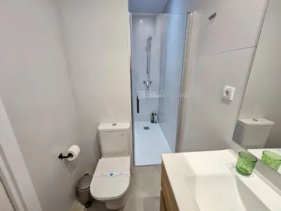 Un baño de Apartamentos Zaragoza Reconquista 3000