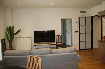 Una televisión o centro de entretenimiento en Apartamento San Francisco