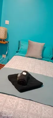 Cama o camas de una habitación en Hostal Urries Restaurante
