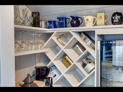 Utensilios para hacer té y café en VISTAS RUDA de Alma de Nieve