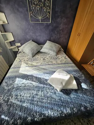 Cama o camas de una habitación en MEQUEDO Avenida Aragon 91