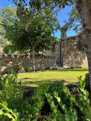Jardín al aire libre en Casa Petra