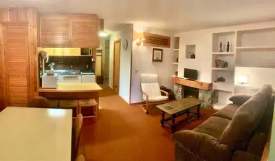Una cocina o zona de cocina en Cerler apartment with terrace and views