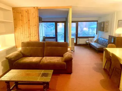 Zona de estar de Cerler apartment with terrace and views