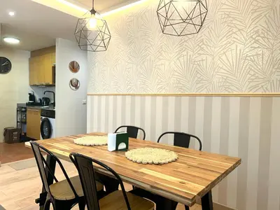 Una cocina o zona de cocina en Apartament encantador amb llar de foc by RURAL D'ÀNEU