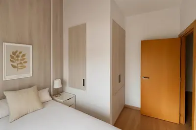 Cama o camas de una habitación en Vista Pirineos, wifi y petfriendly - Arafita Apartamentos