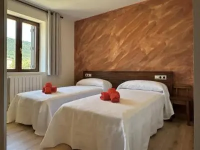 Cama o camas de una habitación en Casa Rural Elizalde