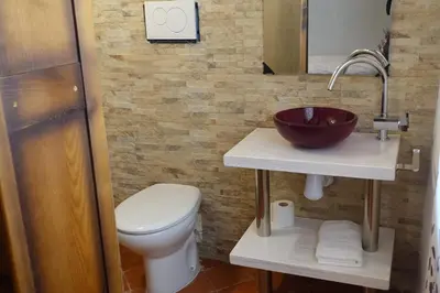 Un baño de Apartamentos La Dama Azul
