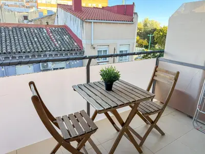 Un balcón o terraza de Ribera del Pilar - Turistea