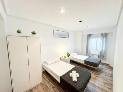 Cama o camas de una habitación en El Refugio del Pilar - Turistea
