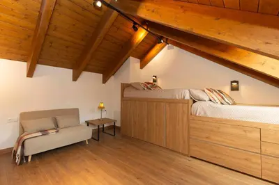 Cama o camas de una habitación en Roquenegre