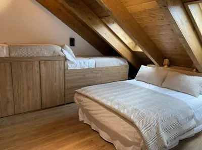 Cama o camas de una habitación en Roquenegre
