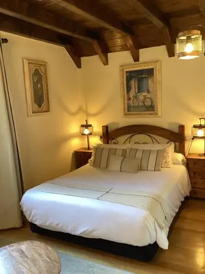 Cama o camas de una habitación en Hotel Rural Eseverry-Bosque Irati