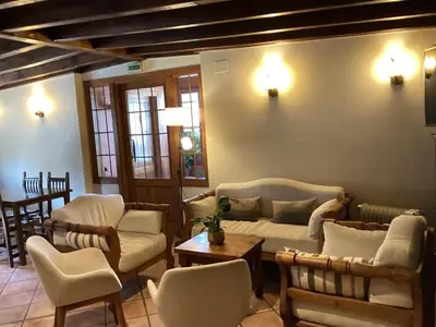 Zona de estar de Hotel Rural Eseverry-Bosque Irati