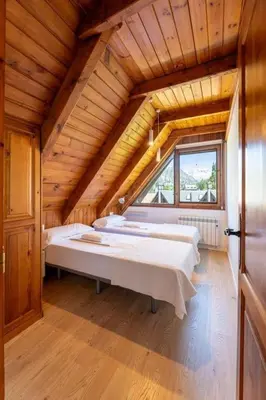 Cama o camas de una habitación en Las casitas de mache - LAROCA