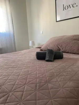 Cama o camas de una habitación en Apartamento Boston