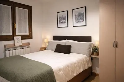 Cama o camas de una habitación en Pacino views l wifi l garaje l terraza l vistas