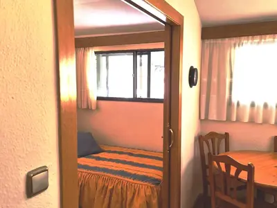 Cama o camas de una habitación en Amanecer Camp d Aljub