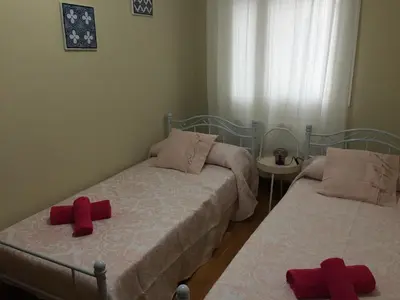 Cama o camas de una habitación en Apartamento Peñaguda Estella by Clabao