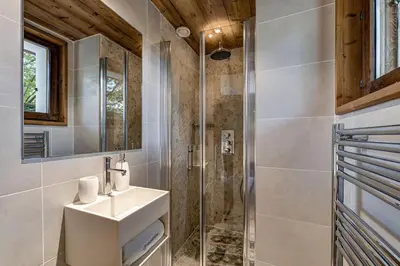 Un baño de Spectacular Casa en Montaña