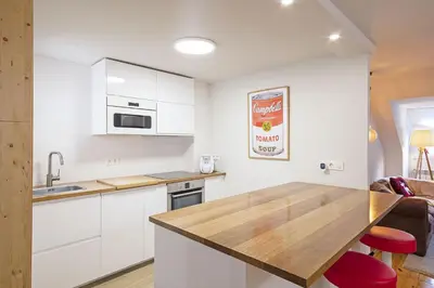 Una cocina o zona de cocina en Luderna - Apartamento Era Aigueta