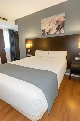 Cama o camas de una habitación en VTZ Hotel Plaza España