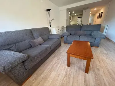Zona de estar de Apartamento con jardín en Cerler