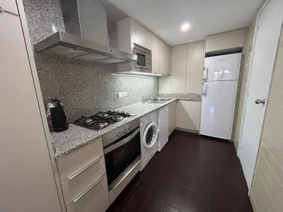 Una cocina o zona de cocina en Apartamento con jardín en Cerler