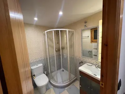 Un baño de Acogedor Apartamento de Montaña