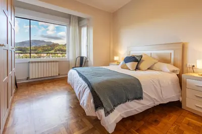Cama o camas de una habitación en Bizi Baztan Apartamento Aguirre