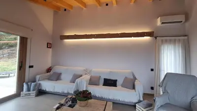Zona de estar de Cal Rocamartí, Turisme Rural - Montant de Tost, Pirineu