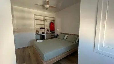 Cama o camas de una habitación en Apartamento en el centro de Pamplona
