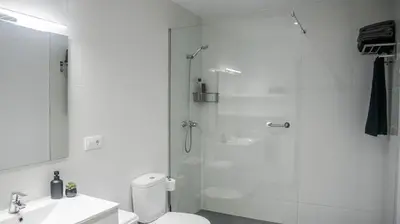 Un baño de Cal Perot Apartamento turístico en Les Borges Blanques