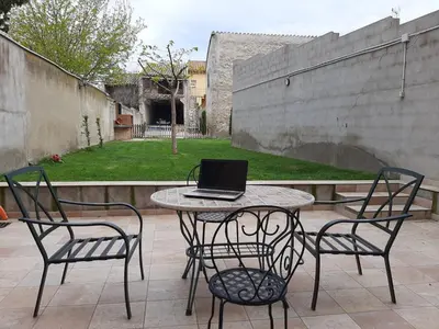 Jardín al aire libre en Casa Rural Alicia
