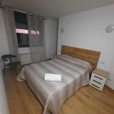 Cama o camas de una habitación en Duplex LLORACH I