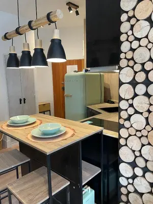 Plano de Baqueira Niu 1500 pie pistas coqueto Loft diseño Ski