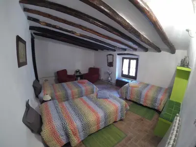 Cama o camas de una habitación en Mas D'en Gregori