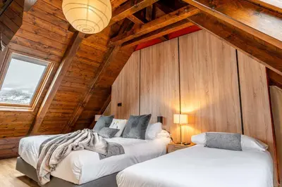 Cama o camas de una habitación en Hotel Nau Iori