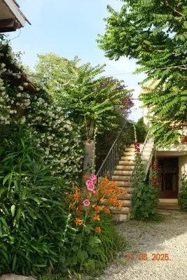 Jardín al aire libre en Casa Atuel